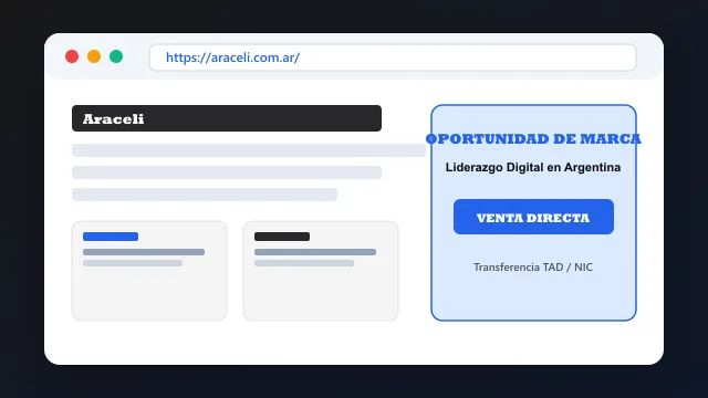 Modelo de aplicación comercial y proyectos digitales para araceli.com.ar